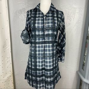 Burberry Brit shirt dress blue Size XS